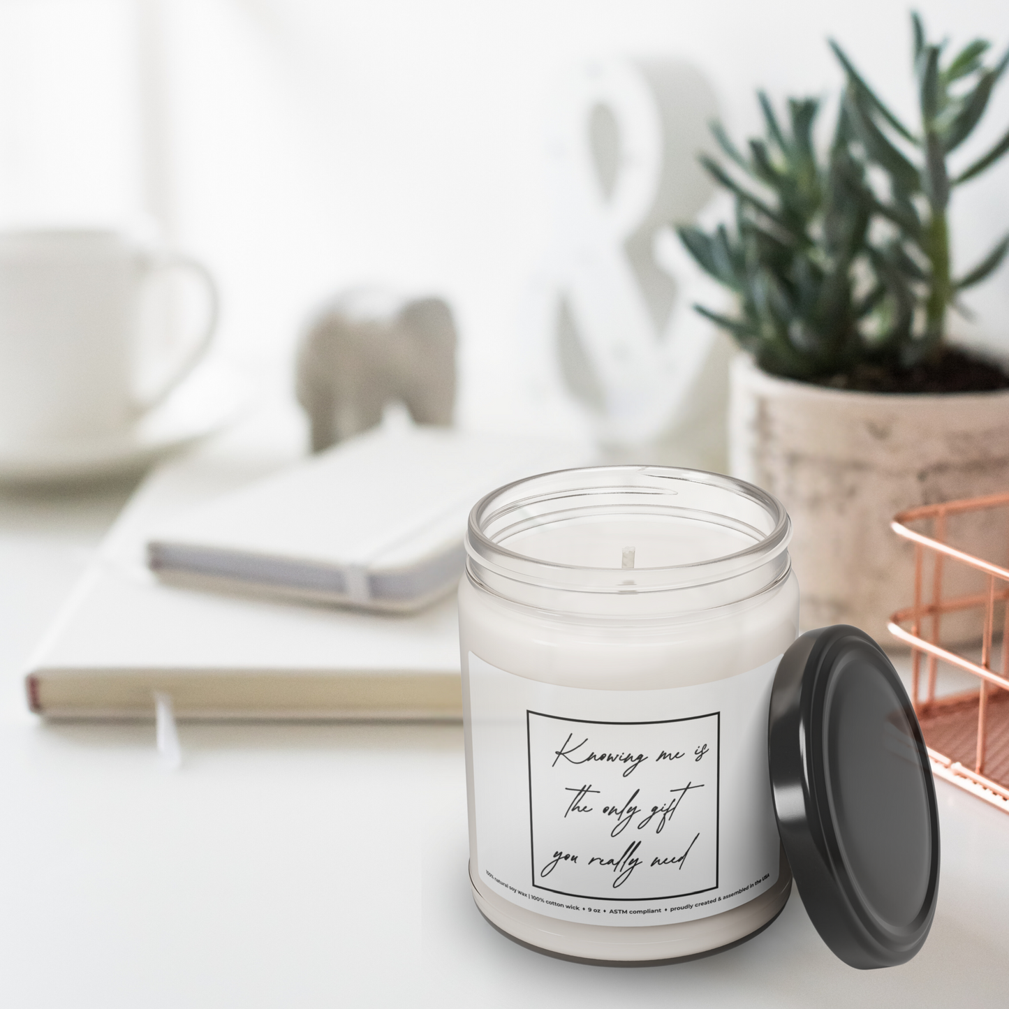 'The Only Gift You Really Need' Premium 100% Soy Scented Candle